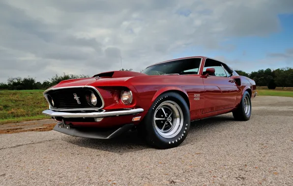 Mustang, Red, Boss 429