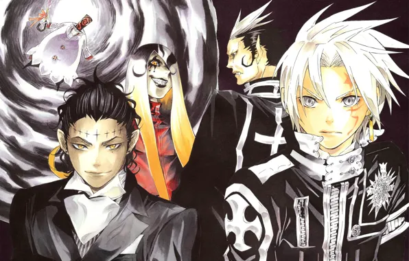 Аниме, арт, парни, D. Gray-man