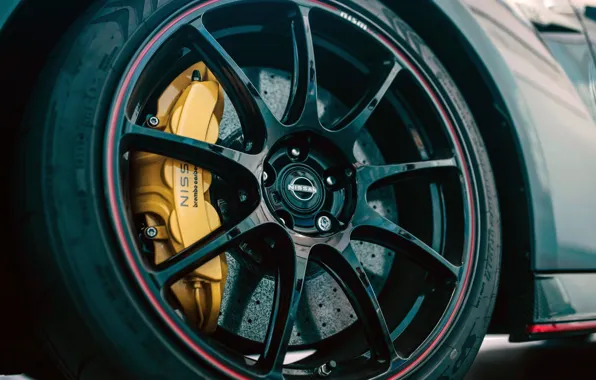 Картинка Nissan, GT-R, close-up, wheel, 2023, Nissan GT-R Nismo Special Edition