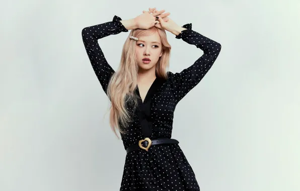 Rose, 2560x1440, обои для рабочего стола, kpop, 16:9, blackpink, блэкпинк, розэ