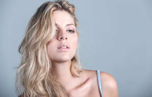 Картинка лицо, модель, блондинка, губы, Angie