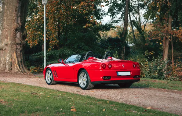 Картинка Ferrari, 550, rear view, Ferrari 550 Barchetta Pininfarina