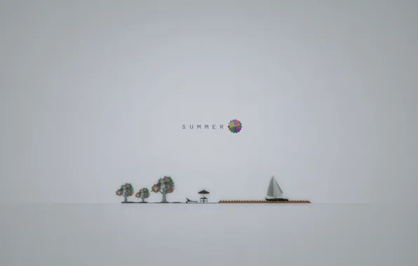 Пляж, лето, отпуск, summer