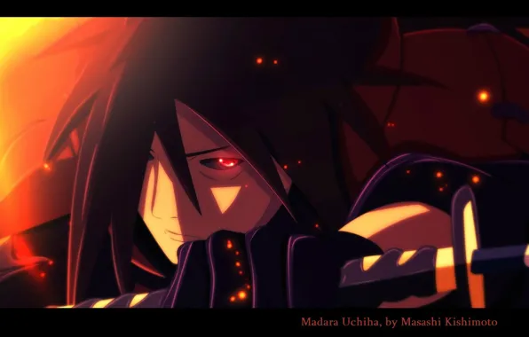 Рукоять меча, шаринган, ninja, naruto shippuden, madara uchiha, злобный взгляд, мадара учиха, наруто ураганные хроники