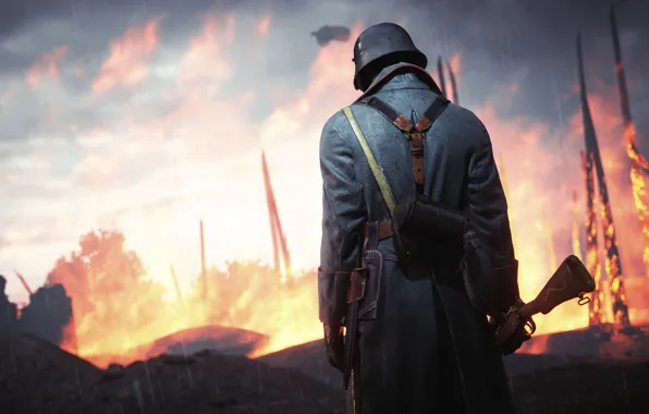 Война, игра, солдат, Electronic Arts, Battlefield 1