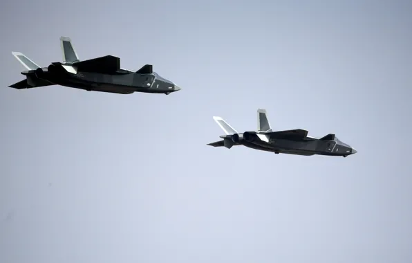 China, fighter, aircraft, asian, chinese, oriental, asiatic, Chengdu J-20