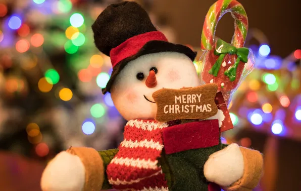 Огни, сияние, фон, настроение, праздник, подарок, игрушка, новый год