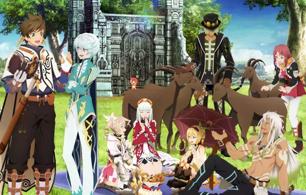 Девушки, аниме, арт, парни, персонажи, Tales Of Zestiria The X