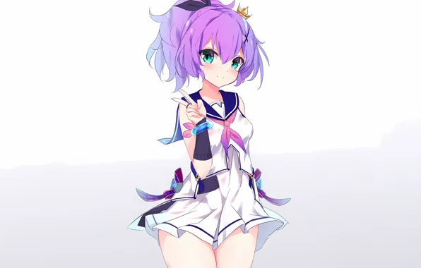 Girl, school uniform, anime, beautiful, short hair, pretty, attractive, handsome
