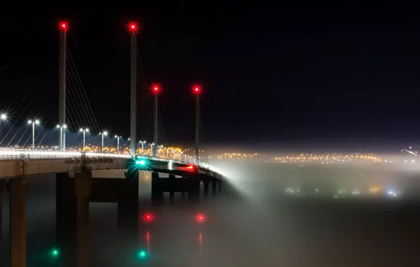 Картинка Bridge, Scotland, Into the Mist, Transport, Kessock