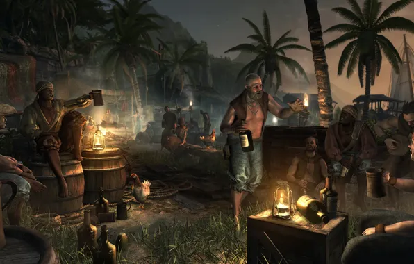 Картинка пираты, Assassin's Creed IV: Black Flag, Кредо Убийцы 4: Черный Флаг