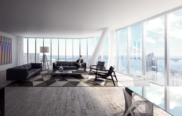 Luxury, apartments, living spaсe