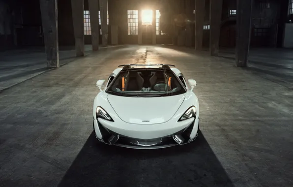 McLaren, вид спереди, 2018, Spider, Novitec, 570S