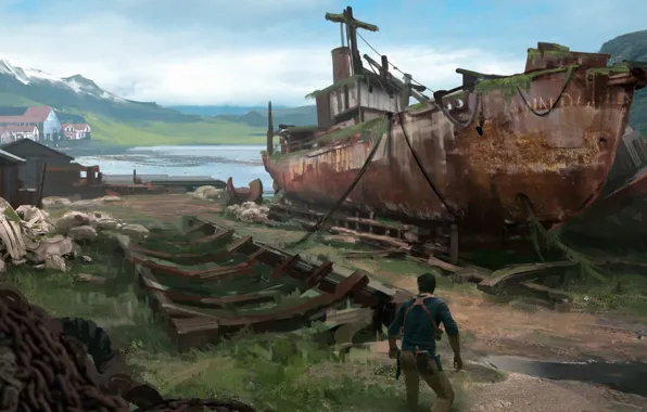 Обои Game, Naughty Dog, Натан Дрейк, Uncharted 4: A Thief's End на ...