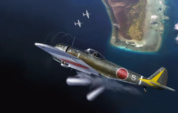Картинка война, баки, японец, Ki43