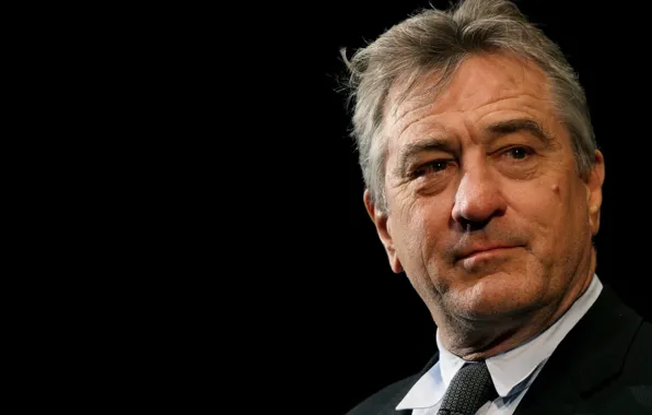 Взгляд, фон black, Robert De Niro, Роберт Де Ниро, : актёр