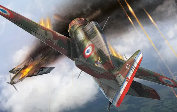 ВВС Франции, французский истребитель-моноплан, Armée de l'Air, Bloch MB.151