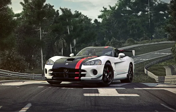 Картинка Dodge, Car, Viper, Sport, ACR, Track, Nurburgring