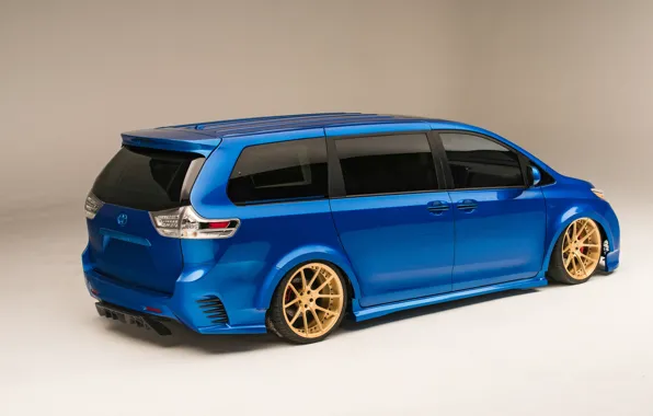 Toyota, Sienna, SEMA, Вид сзади, Extreme, SEMA 2016