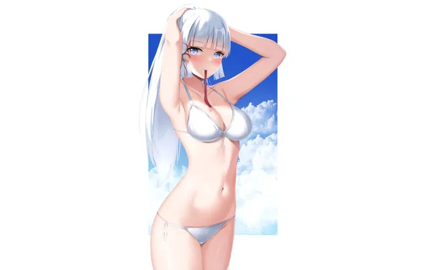 Girl, hot, sexy, boobs, anime, pretty, babe, bikini