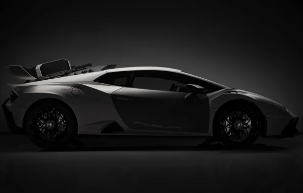 Картинка Lamborghini, вид сбоку, эксклюзив, Lamborghini Huracan, 2023, арт-кар, Lamborghini Huracan STO Time Chaser 111100