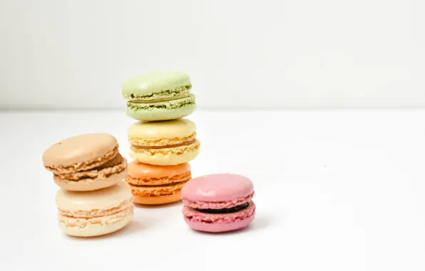 Печенье, десерт, выпечка, macaron, миндальное