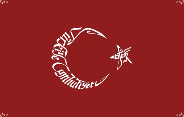 Star, turkey, crescent