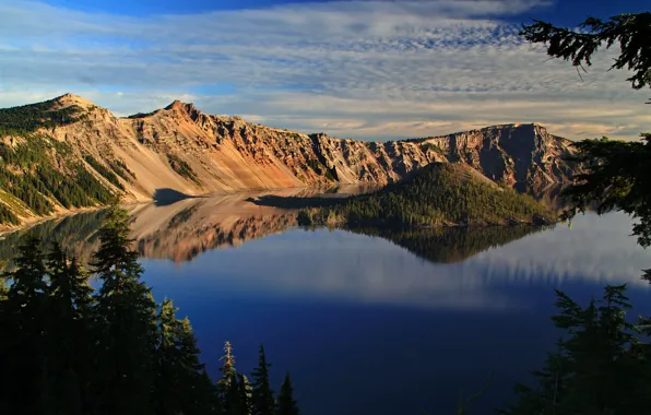 Картинка озеро, Орегон, США, Crater Lake, Crater Lake National Park