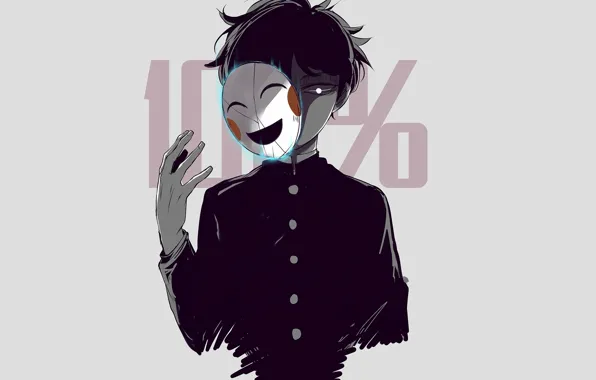 Аниме, арт, парень, Кагеяма Шигео, mob psycho 100