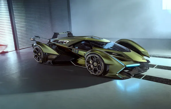 Lamborghini, Концепт-кар, Lambo, Диски, V12, Антикрыло, Vision Gran Turismo, 2019