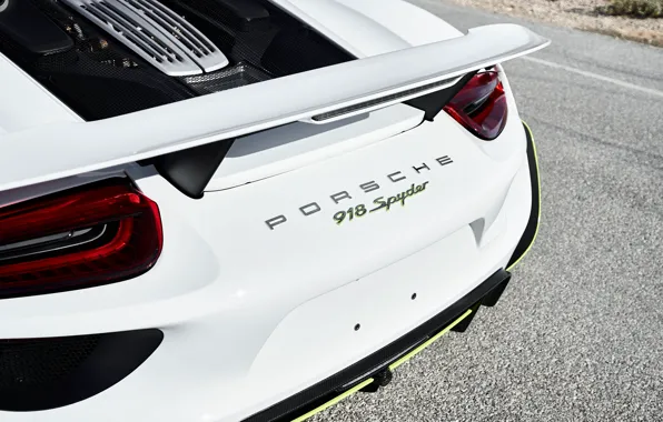 Porsche, 918, Porsche 918 Spyder, rear wing