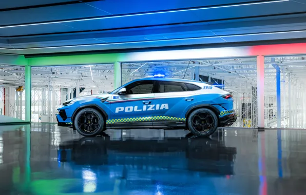 Lamborghini, Urus, side view, Lamborghini Urus Performante Polizia