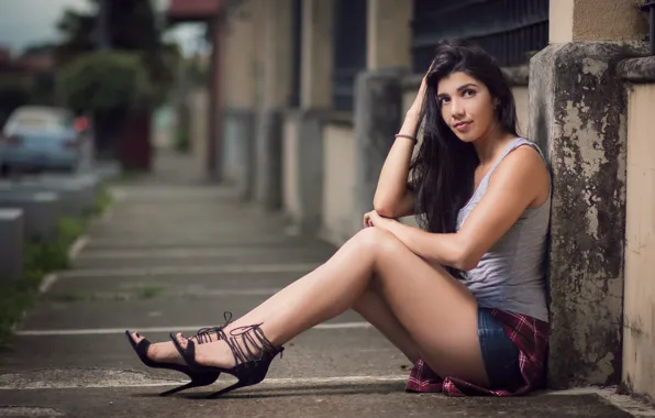 Картинка девушка, улица, melissa