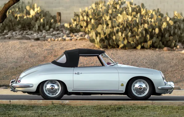 Картинка Porsche, 1960, 356, side view, Porsche 356B 1600 Super Roadster