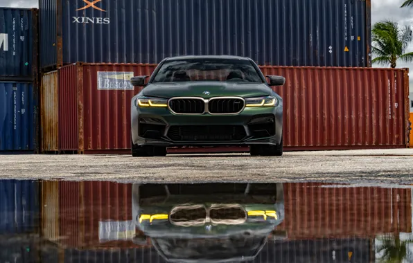 Reflection, F90, M5 CS, Front view