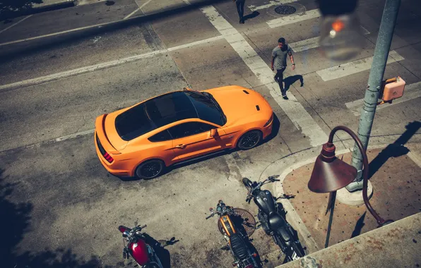Дорога, транспорт, мотоциклы, автомобиль, Ford MUSTANG GT - serie IV
