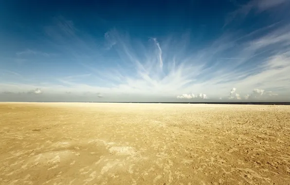 Песок, пляж, небо
