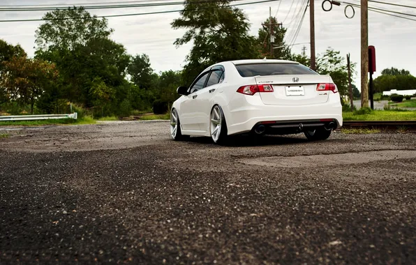 Картинка тюнинг, white, honda, хонда, vossen