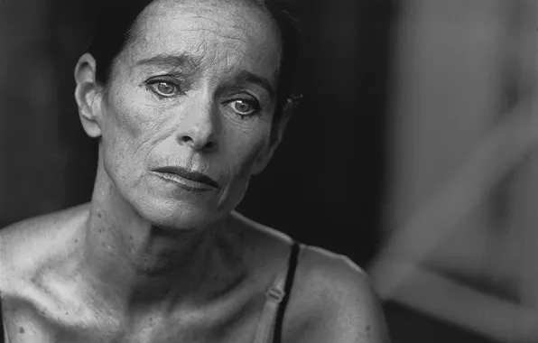 Portrait, Peter Lindbergh, black white, Geraldine Chaplin