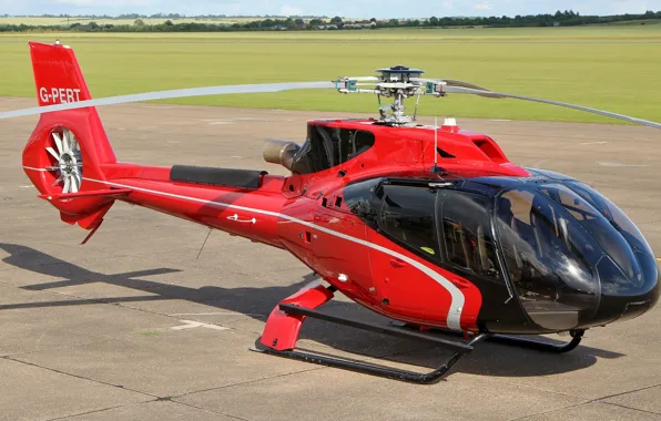 Картинка вертолёт, Airbus, одномоторный, лёгкий, EC130 T2