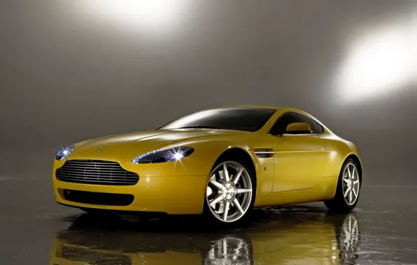 Картинка авто, отражение, Aston Martin, Vantage