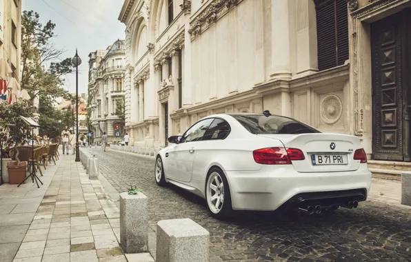 BMW, City, Car, White, E92, Tuning, Sport, Rear