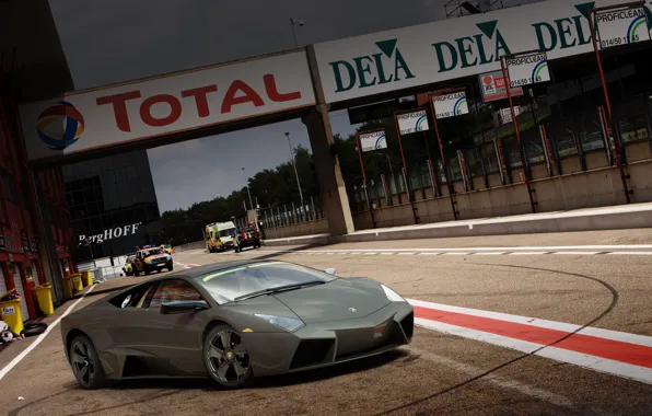 След, reventon, lamborghini, трэк, total