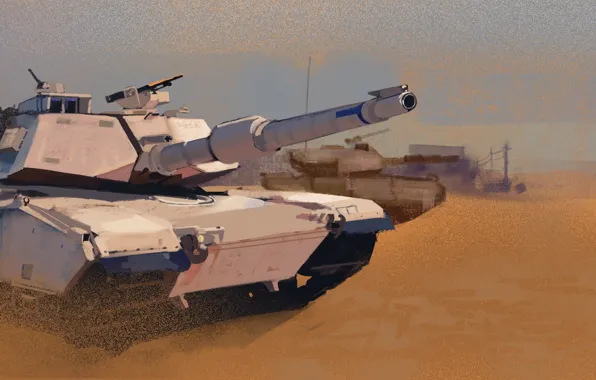 Картинка танк, M1A1, Abrams, Абрамс