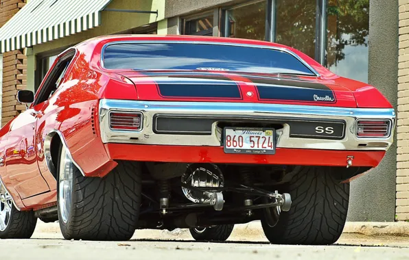 Дорога, машина, город, улица, Chevrolet, 1970, Chevelle