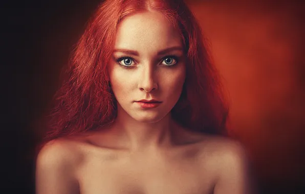 Девушка, Взгляд, Модель, Губки, Глазки, Елена, Милая, Рыжеволосая