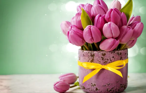 Картинка цветы, букет, тюльпаны, love, wood, flowers, romantic, tulips