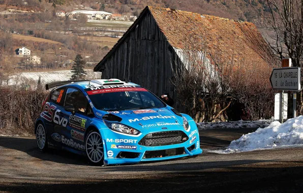 Картинка Ford, Поворот, WRC, Rally, Fiesta, Elfyn Evans