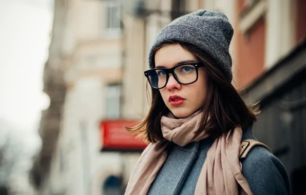 City, girl, fashion, young, blue, model, street, pretty