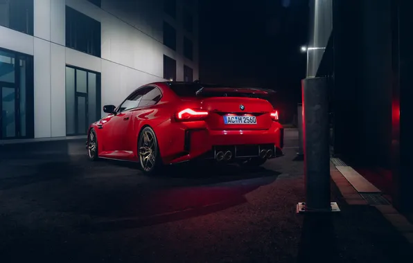 BMW, Light, Red, AC Schnitzer, Rear, BMW M2